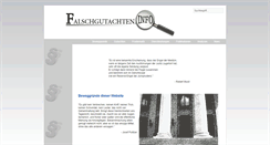 Desktop Screenshot of falschgutachten.info